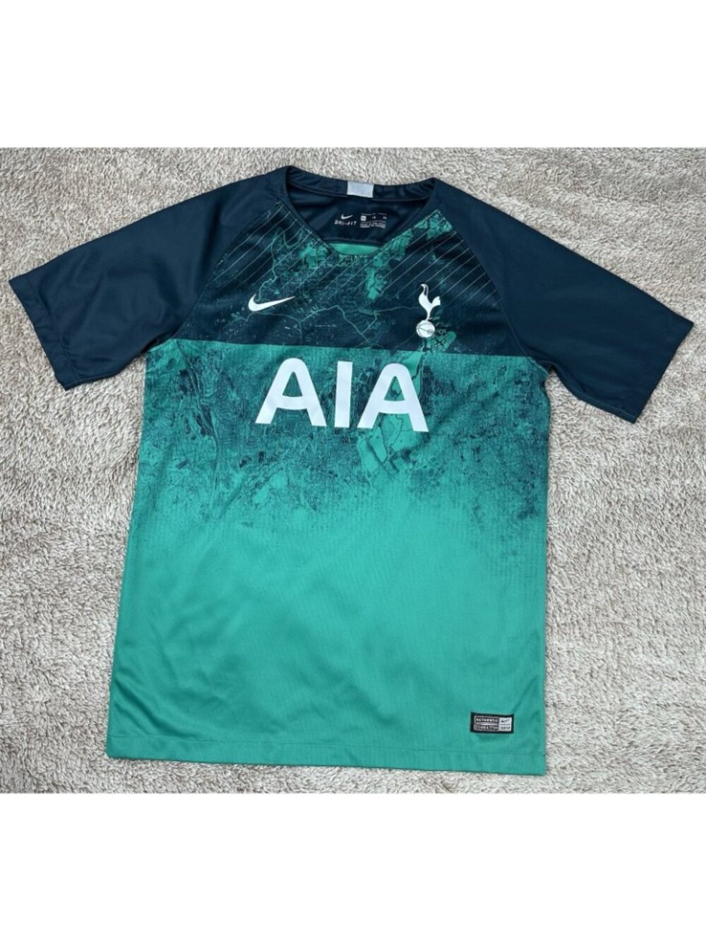 Nike Tottenham 18/19 Third Soccer Jersey Size Youth XL Nike Boys Green - Picture 4 of 11
